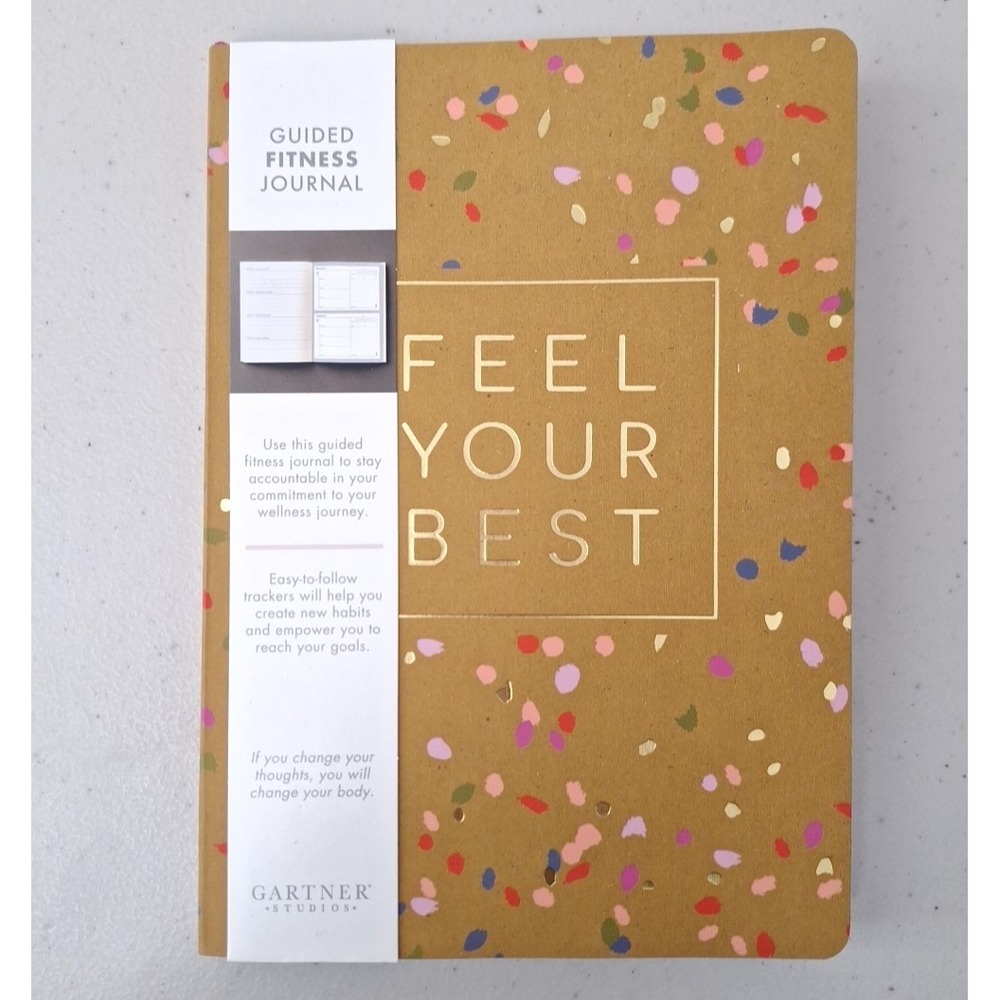 Guided FITNESS JOURNAL Softback Weekly Planner Undated Log Book Gym Food NEW